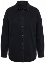 Ulla Popken 851036 Veste en jean Anthracite