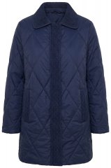 Ulla Popken 851123 Veste matelassée Bleu marine