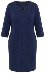 Ulla Popken 851220 Robe à manches 3/4 Bleu marine