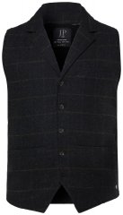 JP1880 851395 Gilet en tweed à carreaux stretch Noir