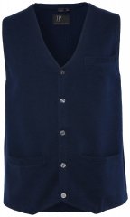 JP1880 851421 Gilet tricoté à col V Bleu marine