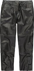 JP1880 853066 Pantalon en cuir à grandes poches arrière Noir
