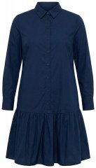 Ulla Popken 853457 Robe à manches longues Bleu marine
