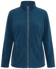 Ulla Popken 853668 Veste polaire à col montant Pétrole