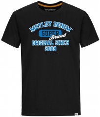 Motley Denim Exeter T-shirt Blue on Black