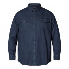 North Latitude Denim Shirt LS Bleu