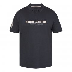 North Latitude Logo Polo Noir