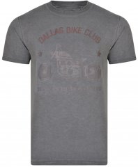 Kam Jeans 5316 Dallas Bike Club T-shirt Charcoal