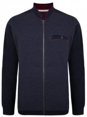 Kam Jeans 7035 Dobby Track Top Navy
