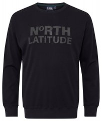 North Latitude 53123 Sweat-shirt à logo Noir