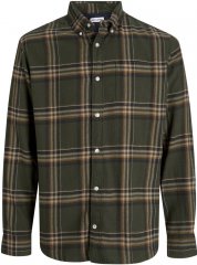 Jack & Jones Classic Flannel Long Sleeve Shirt Green