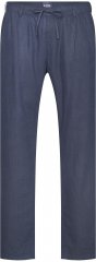 North Latitude 61155 Pantalon En Lin Coupe Confort Bleu Marine
