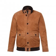 JP1880 Jacket Leather Lamb Nappa Brown