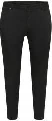 Kaffe Curve Dina Jean slim longueur cropped Noir