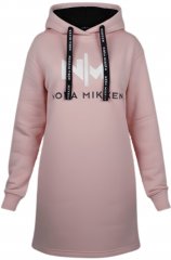 Nora Mikken KADRI WHITE Long Hoodie Pink