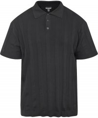 North Latitude 61329 Polo En Maille Manches Courtes Noir