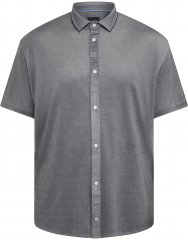 North Latitude 61116 Chemise Piqué Chinée Manches Courtes Gris