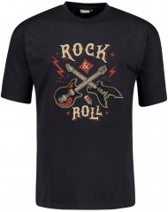 Adamo Rock and Roll Comfort Fit T-Shirt Black
