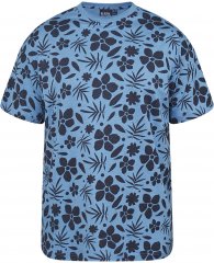 North Latitude 61123 T-Shirt Imprimé All Over Bleu Moyen