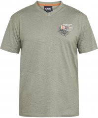 North Latitude 61124 T-Shirt Rayé Vert Olive