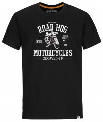 Motley Denim Oldham T-Shirt White on Black