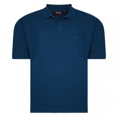 Espionage P074C Polo Manches Courtes Bleu Canard Foncé