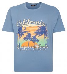 Espionage T425 Laguna Beach T-shirt imprimé bleu