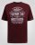 D555 Baldwin Grumpy Old Man Club Print Crew Neck T-shirt Burgundy/ Black Twist - T-shirts - T-shirts Homme Grande Taille