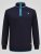 D555 Conway 2 1/4 Zip Neck Fleece Sweatshirt With Bear Logo Bleu marine - Sweatshirts & hoodies - Sweatshirts/Hoodies grande taille homme