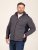 D555 Conrad Detachable Hood Bonded Fleece Zip Through Hoody Bleu marine - Sweatshirts & hoodies - Sweatshirts/Hoodies grande taille homme