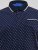D555 Reid AOP Polo With Jacquard Collar, Pocket And Cuffs Bleu marine - Polos - Polos homme grande taille