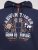 D555 Hector Adventurer Printed Zip Through Hoody Bleu marine - Sweatshirts & hoodies - Sweatshirts/Hoodies grande taille homme