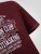 D555 Baldwin Grumpy Old Man Club Print Crew Neck T-shirt Burgundy/ Black Twist - T-shirts - T-shirts Homme Grande Taille