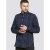 D555 Davenport Long Sleeve Shirt Navy - Chemises - Chemises Grandes Tailles Hommes