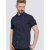 D555 Barrington Short Sleeve Shirt Navy - Chemises - Chemises Grandes Tailles Hommes