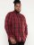 D555 Benalla Check Long Sleeve Button Down Shirt - Chemises - Chemises Grandes Tailles Hommes