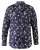 D555 Rooksey Floral Print Shirt Navy - Chemises - Chemises Grandes Tailles Hommes
