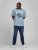 Jack & Jones JJMOON T-shirt Faded Denim - T-shirts - T-shirts Homme Grande Taille