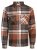Jack & Jones Darren Flannel Overshirt marron - Chemises - Chemises Grandes Tailles Hommes