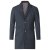 D555 Terry Checked Overcoat Charcoal - Vestes - Vestes Homme Grandes Tailles