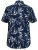 D555 FINLEY Hawaiian AO Print Shirt Navy - Chemises - Chemises Grandes Tailles Hommes