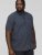 D555 BRODY S/S Micro AO Print Shirt Navy - Chemises - Chemises Grandes Tailles Hommes