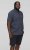 D555 BRODY S/S Micro AO Print Shirt Navy - Chemises - Chemises Grandes Tailles Hommes