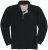 Adamo Peter Comfort fit Long sleeve Polo Black - Polos - Polos homme grande taille
