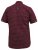 D555 DUNSTABLE S/S Micro AO Print Shirt Burgundy - Chemises - Chemises Grandes Tailles Hommes