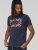 D555 DENNIS Official AC/DC Printed Crew Neck T-Shirt Navy Reno - T-shirts - T-shirts Homme Grande Taille