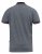 D555 BAYTON 2 Fine Stripe Jersey Polo Grey - Polos - Polos homme grande taille