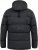 D555 DOMENIC Quilted Puffer Jacket With Half Micro Fleece Lining And Hood Black - Vestes - Vestes Homme Grandes Tailles