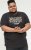 D555 EDWALTON NYCTY Camo Printed Crew Neck T-Shirt Washed Black - T-shirts - T-shirts Homme Grande Taille