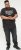 D555 EDWALTON NYCTY Camo Printed Crew Neck T-Shirt Washed Black - T-shirts - T-shirts Homme Grande Taille